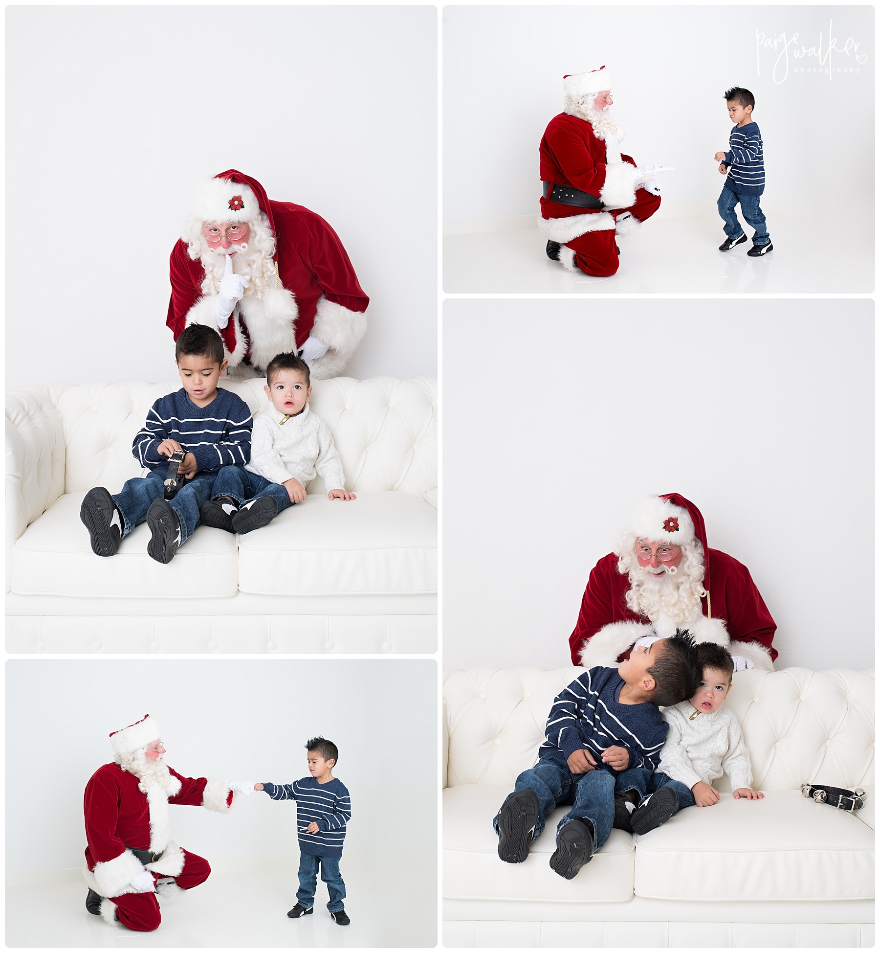 brothers scared of santa