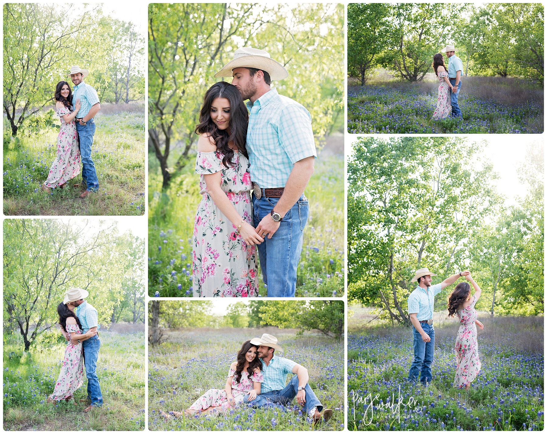 husband and wife dancing in bluebonnets