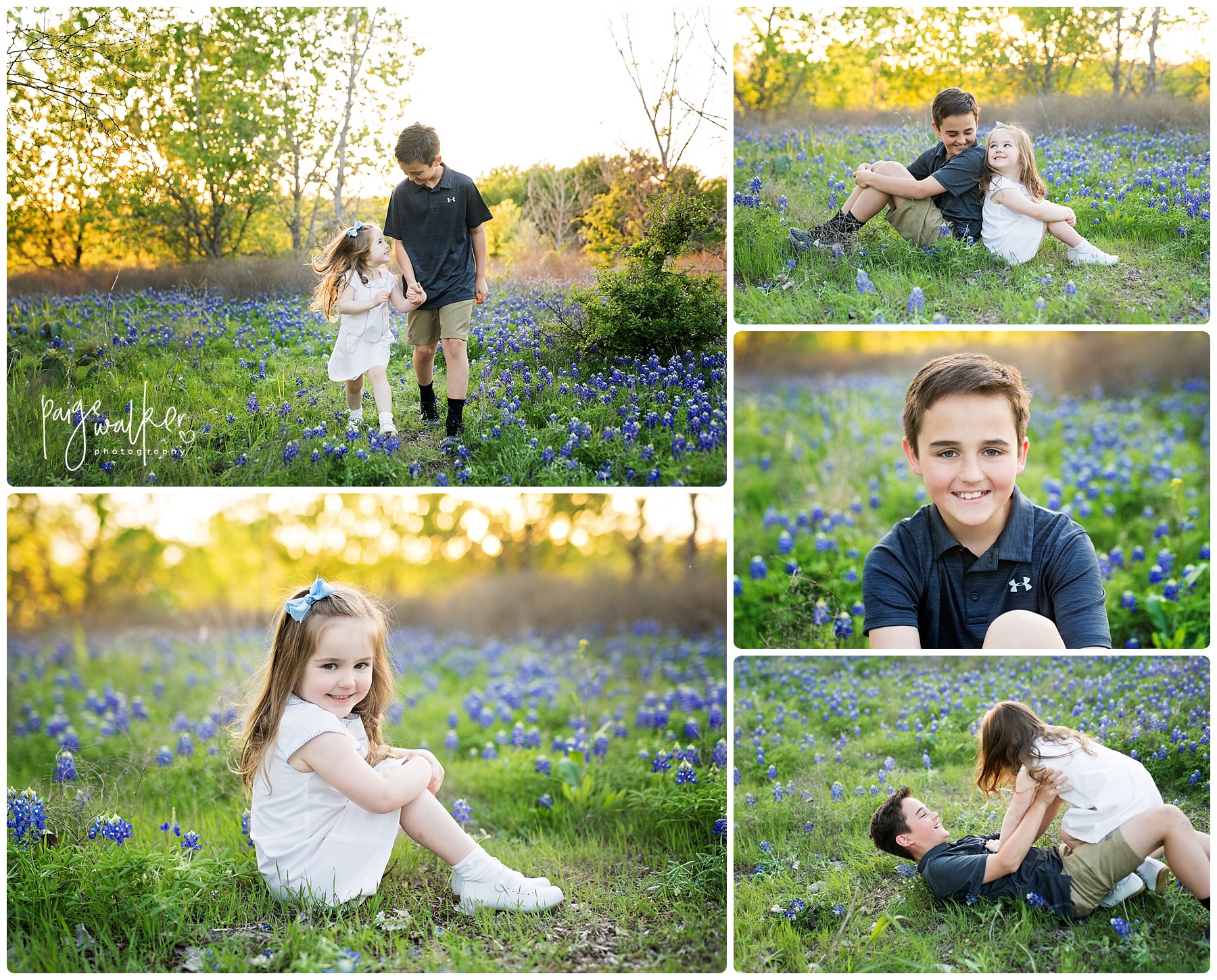brother and sister sitting in the bluebonnets