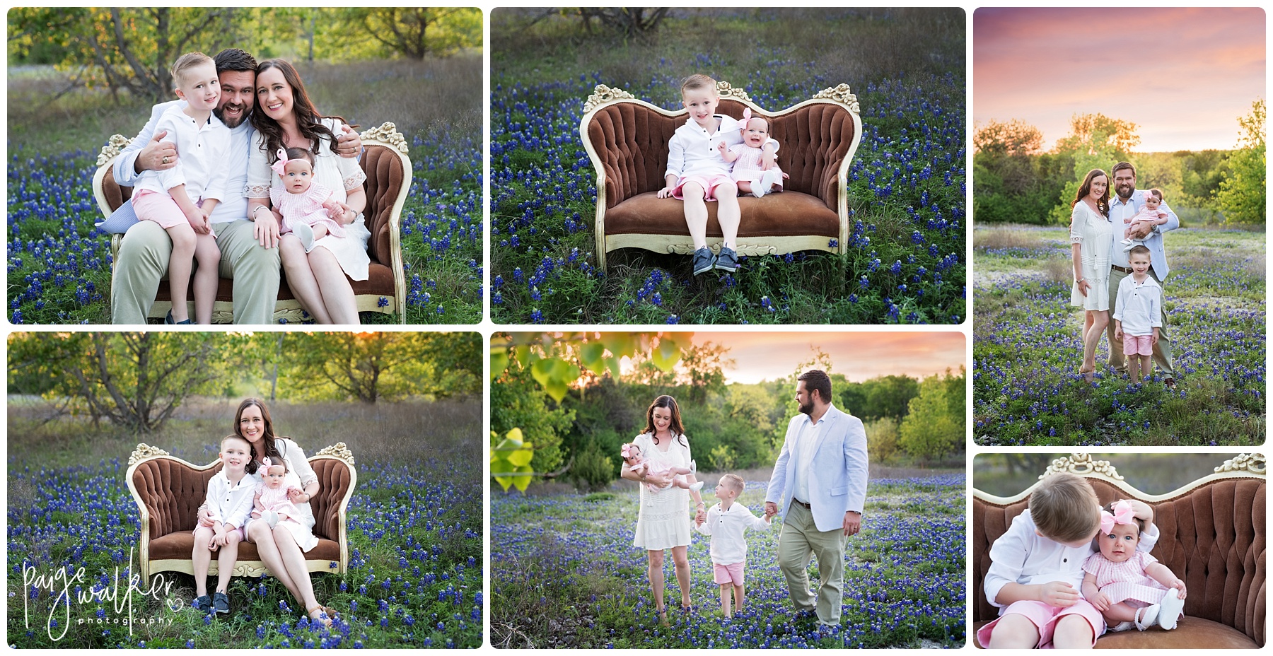 brother and sister in the bluebonnets