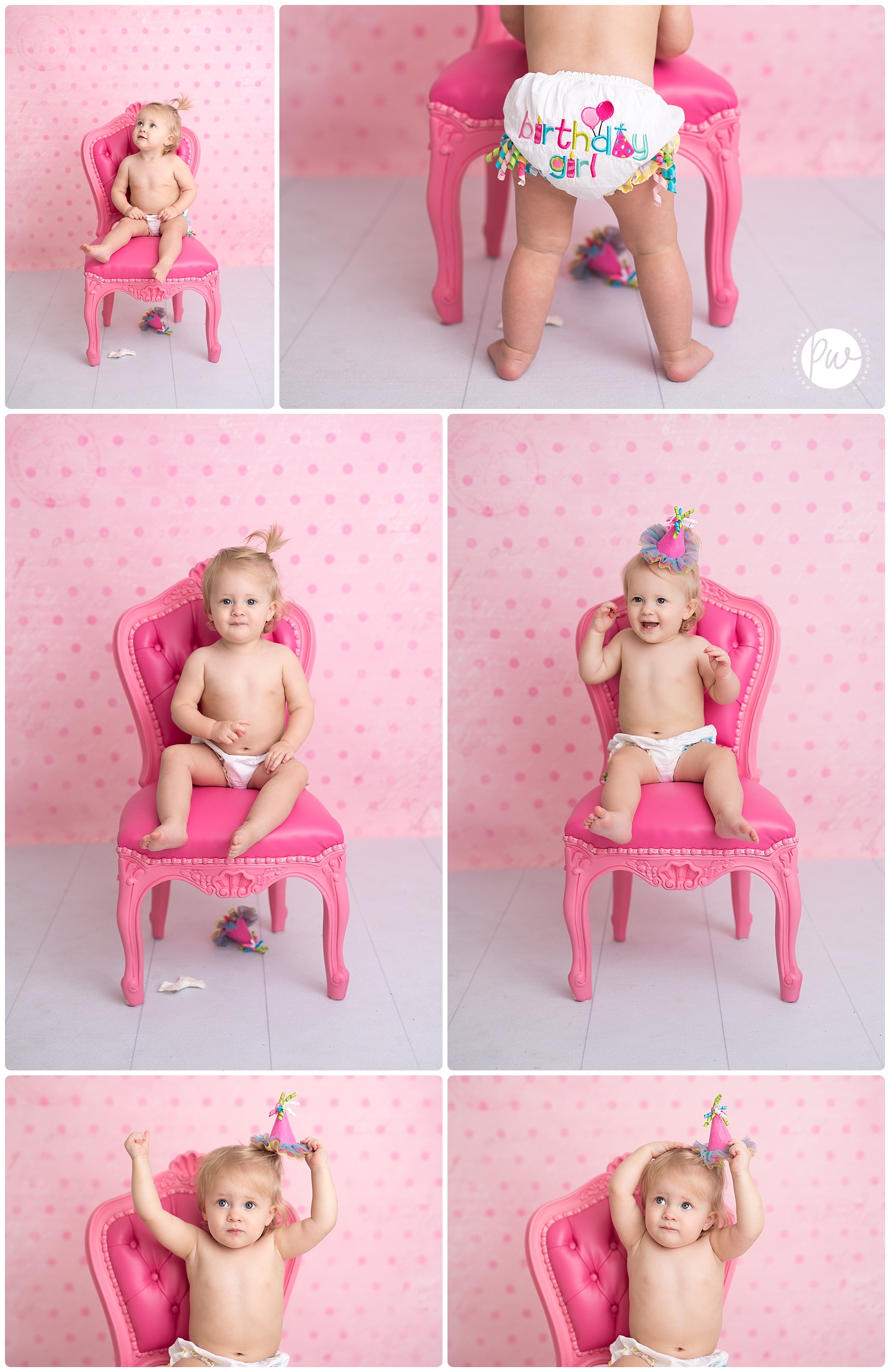 baby girl sitting in a chair