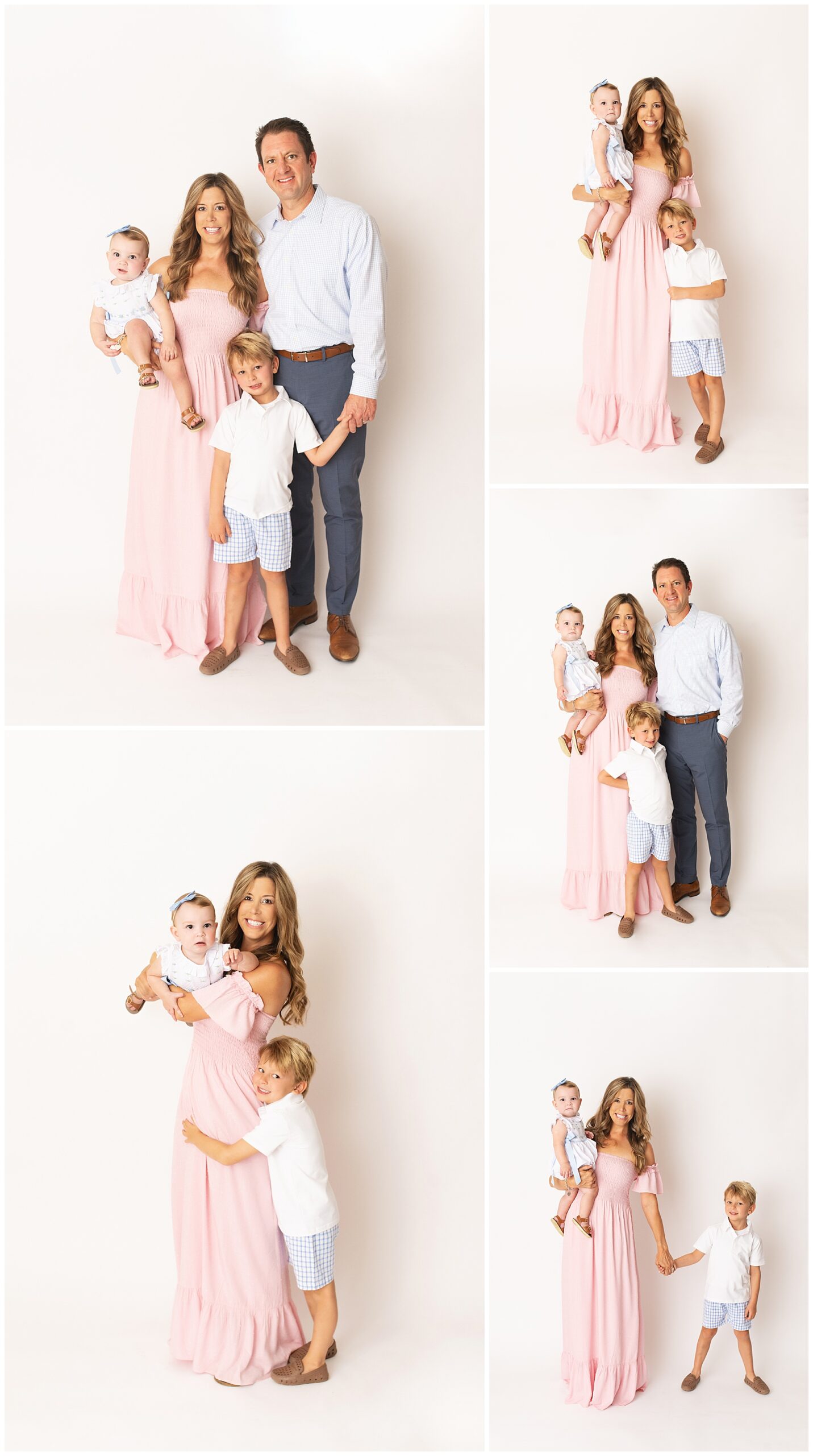 family of four in the new Paige Walker Photography studio