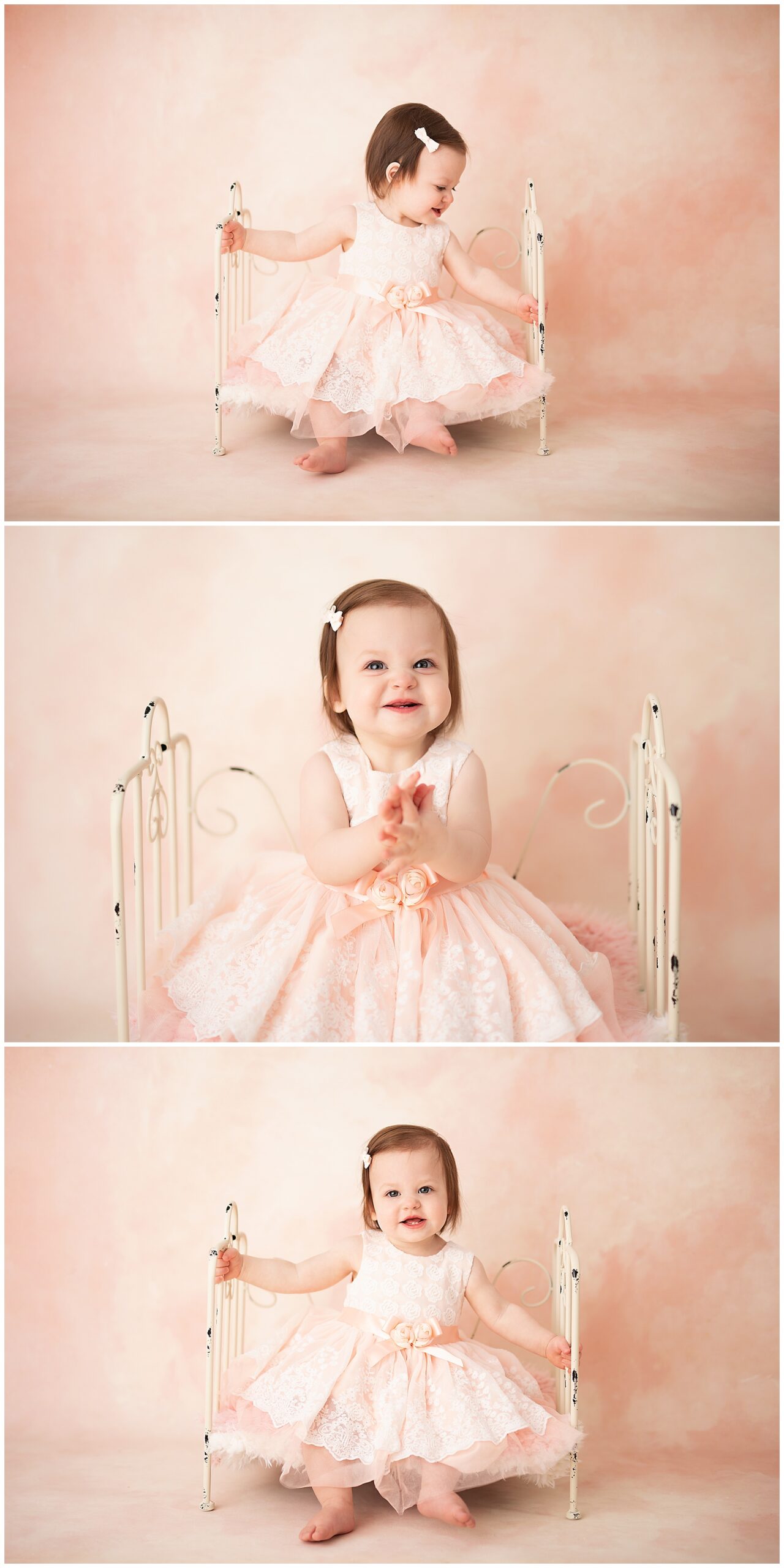 little girl making the cutest faces during her photo session