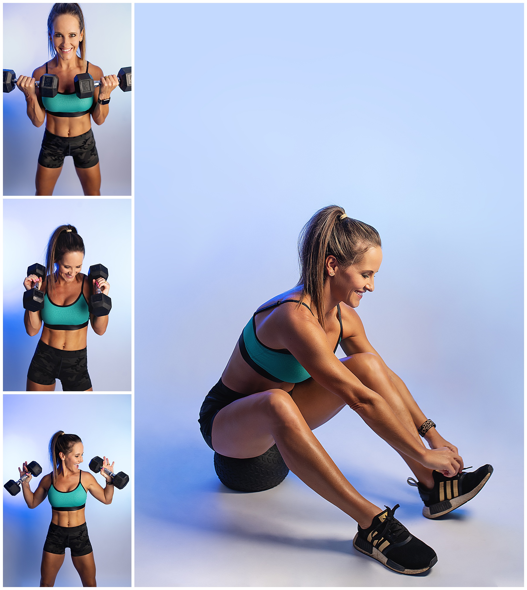 personal trainer during her business branding photo session