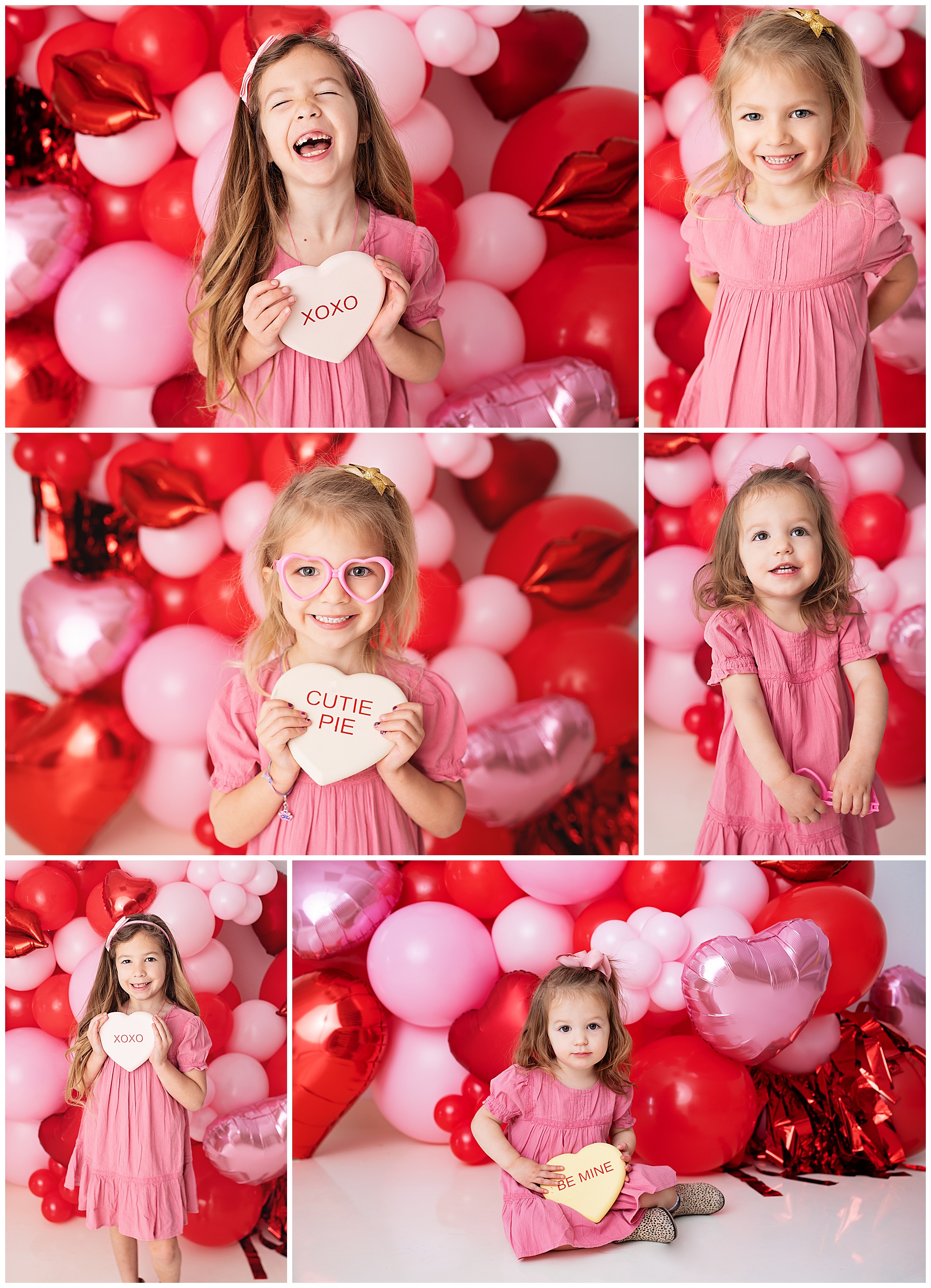 sisters being the perfect Valentine in the studio
